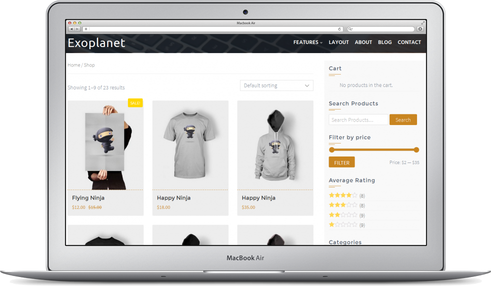 Exoplanet WooCommerce