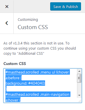Custom CSS - copy your css